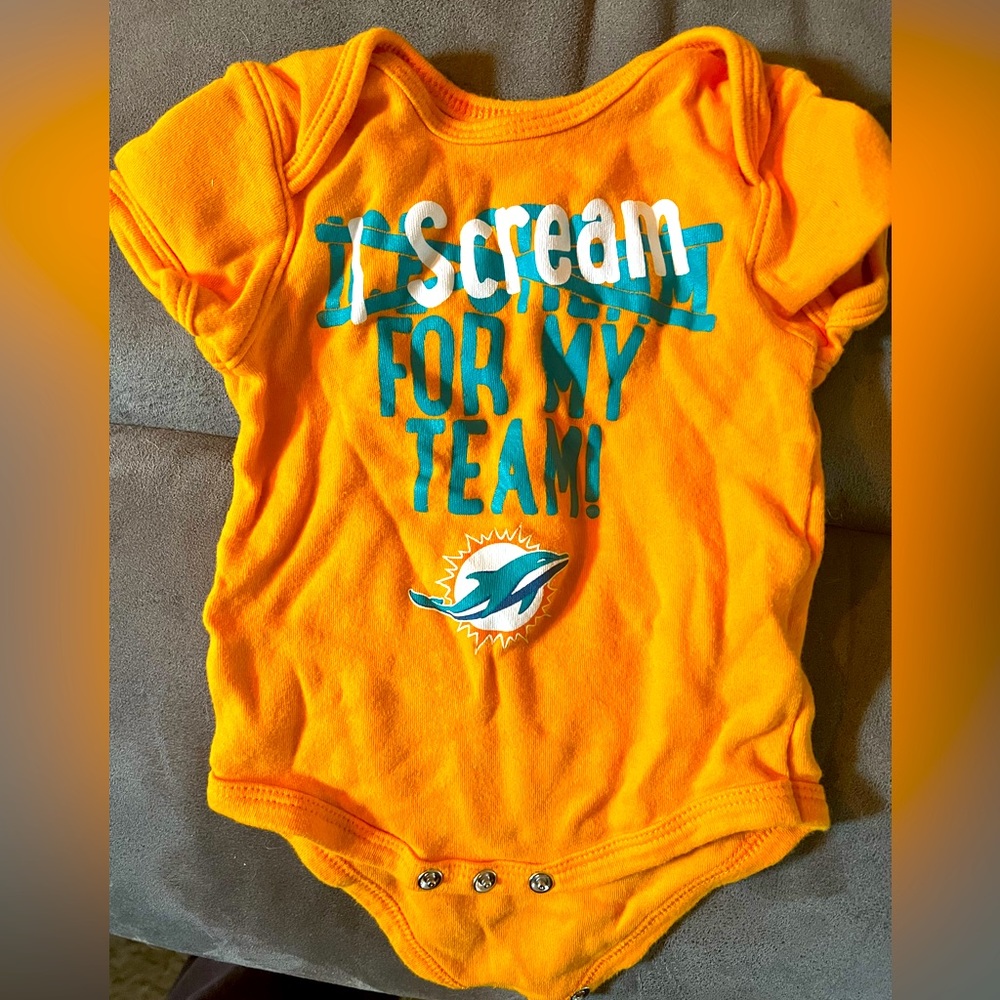 Miami Dolphins onesie
